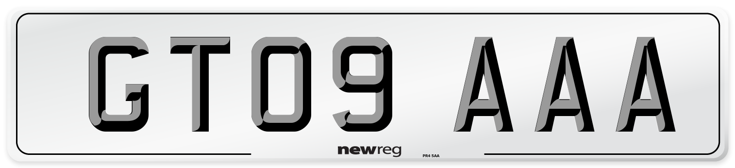 GT09 AAA Number Plate from New Reg